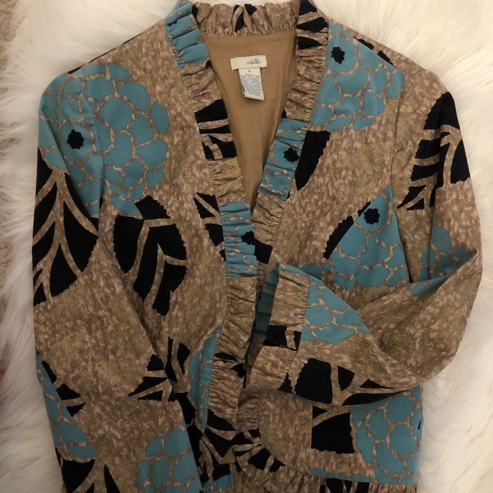 Odille Anthropologie lightweight jacket sz 4